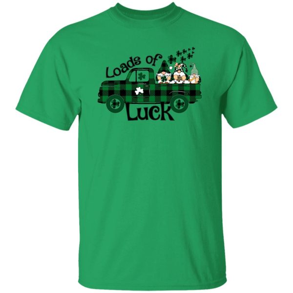 Loads of Luck St Patrick’s Day Lucky gnome Truck T Shirts, Hoodies, Long Sleeve