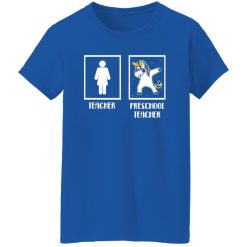 ‘Preschool Teacher Unicorn’ Cute Teacher Dabbing Gift T-Shirts, Long Sleeve, Hoodies