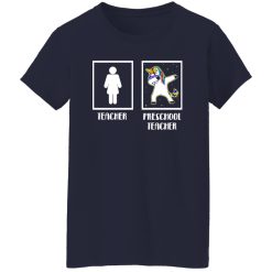 ‘Preschool Teacher Unicorn’ Cute Teacher Dabbing Gift T-Shirts, Long Sleeve, Hoodies