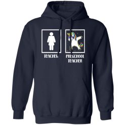 ‘Preschool Teacher Unicorn’ Cute Teacher Dabbing Gift T-Shirts, Long Sleeve, Hoodies
