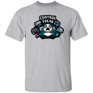 Control Freak Funny Panda Gaming Lover Quote Animal Lover T Shirts, Hoodies, Long Sleeve