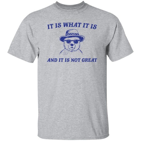 It Is What It Is And It Is Not Great T Shirts, Hoodies, Long Sleeve