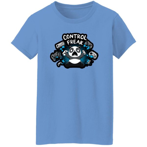 Control Freak Funny Panda Gaming Lover Quote Animal Lover T Shirts, Hoodies, Long Sleeve