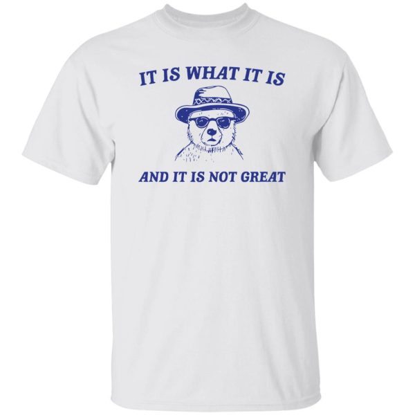 It Is What It Is And It Is Not Great T Shirts, Hoodies, Long Sleeve