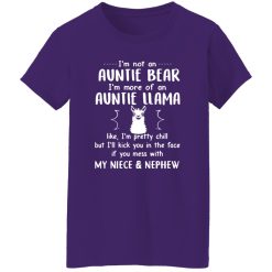 Im Not An Auntie Bear More Of An Auntie Llama T-Shirts, Long Sleeve, Hoodies