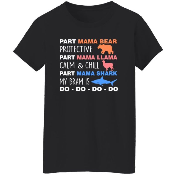 Part Mama Bear Mama Llama Mama Shark T-Shirts, Long Sleeve, Hoodies