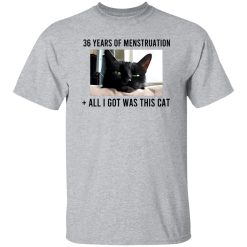 36 Years Of Menstruation All I Got Was This Cat T Shirts, Hoodies, Long Sleeve