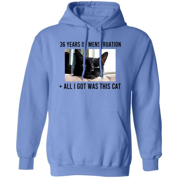 36 Years Of Menstruation All I Got Was This Cat T Shirts, Hoodies, Long Sleeve