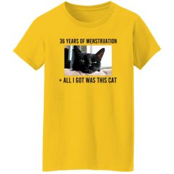 36 Years Of Menstruation All I Got Was This Cat T Shirts, Hoodies, Long Sleeve