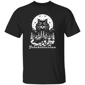 THE ICELANDIC YULE CAT - Jólakötturinn T-Shirts, Long Sleeve, Hoodies
