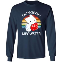 Dungeon Meowster Retro Vintage Funny Cat T-Shirts, Long Sleeve, Hoodies