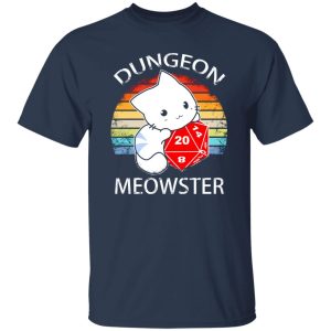 Dungeon Meowster Retro Vintage Funny Cat T-Shirts, Long Sleeve, Hoodies