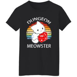 Dungeon Meowster Retro Vintage Funny Cat T-Shirts, Long Sleeve, Hoodies
