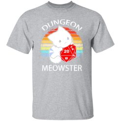 Dungeon Meowster Retro Vintage Funny Cat T-Shirts, Long Sleeve, Hoodies