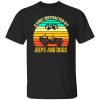 Easily Distracted By Jeeps And Dogs V3 T-Shirts, Long Sleeve, Hoodies