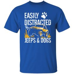 Easily Distracted By Jeeps And Dogs V4 T-Shirts, Long Sleeve, Hoodies