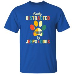 Easily Distracted By Jeeps And Dogs V2 T-Shirts, Long Sleeve, Hoodies
