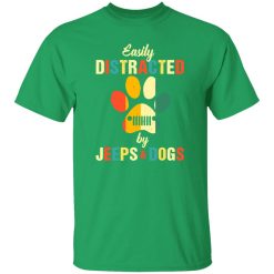 Easily Distracted By Jeeps And Dogs V2 T-Shirts, Long Sleeve, Hoodies