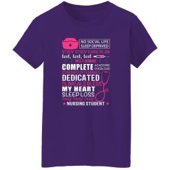 No social life sleep deprived study study care plan T-Shirts, Long Sleeve, Hoodies