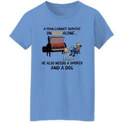 A Man Cannot Survive On Beer Alone He Also Needs A Smoker And A Dog T Shirts, Hoodies, Long Sleeve