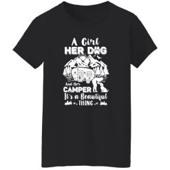 A Girl Her Dog And Her Camper It’s A Beautiful Thing V3 T-Shirts, Long Sleeve, Hoodies