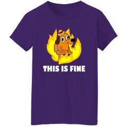 This Is Fine Dog Internet Meme Burning San Francisco T-Shirts, Long Sleeve, Hoodies