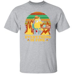 Everything Is Fine Dog Internet Meme Burning San Francisco T-Shirts, Long Sleeve, Hoodies