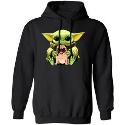 Baby Yoda Hug Pug Dog T-Shirts, Long Sleeve, Hoodies