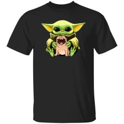 Baby Yoda Hug Pug Dog T-Shirts, Long Sleeve, Hoodies