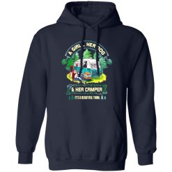 A Girl Her Dog And Her Camper It’s A Beautiful Thing Camping T-Shirts, Long Sleeve, Hoodies