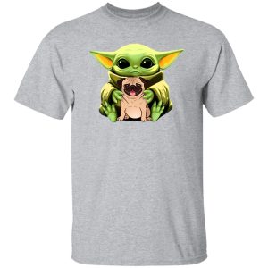 Baby Yoda Hug Pug Dog T-Shirts, Long Sleeve, Hoodies