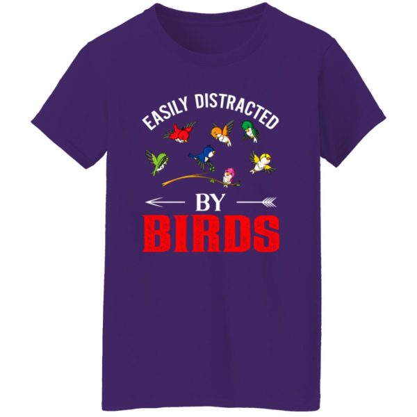 Easily Distracted by Birds V3 T-Shirts, Long Sleeve, Hoodies