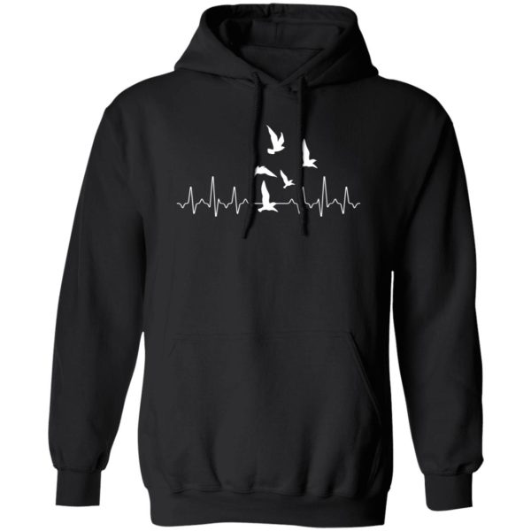 Bird Heartbeat T-Shirts, Long Sleeve, Hoodies