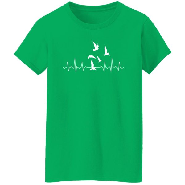 Bird Heartbeat T-Shirts, Long Sleeve, Hoodies