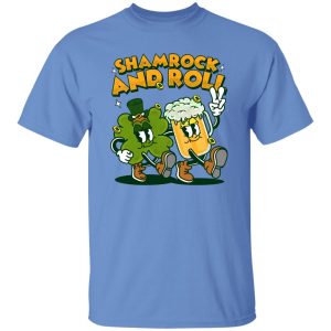 Shamrock and roll st patricks day retro cartoon T Shirts, Hoodies, Long Sleeve