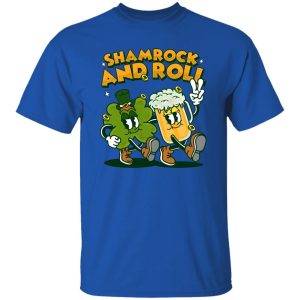 Shamrock and roll st patricks day retro cartoon T Shirts, Hoodies, Long Sleeve