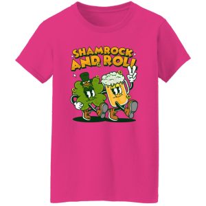 Shamrock and roll st patricks day retro cartoon T Shirts, Hoodies, Long Sleeve