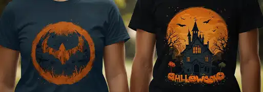 Dive into the spirit of the season with our spooky designs. From haunted houses to creepy creatures, we have the perfect tee to add some frightful flair to your Halloween festivities. Explore our range now and get ready to haunt the night!