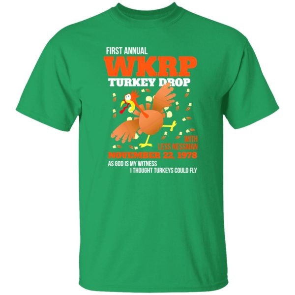 WKRP Thanksgiving Turkey Drop Thanksgiving Turkey Dinner Gift T-Shirts, Long Sleeve, Hoodies