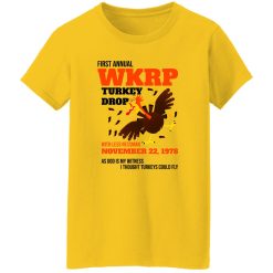 WKRP Thanksgiving Turkey Drop Thanksgiving Turkey Dinner Gift Funny T Shirts, Hoodies, Long Sleeve