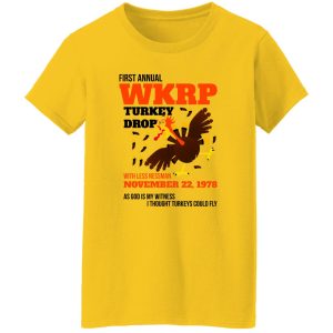 WKRP Thanksgiving Turkey Drop Thanksgiving Turkey Dinner Gift Funny T Shirts, Hoodies, Long Sleeve