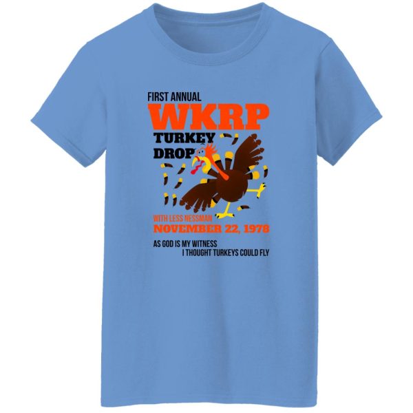 WKRP Thanksgiving Turkey Drop Thanksgiving Turkey Dinner Gift Funny T Shirts, Hoodies, Long Sleeve