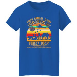 First Annual WKRP Thanksgiving Day Turkey Drop Vintage Retro T-Shirts, Long Sleeve, Hoodies