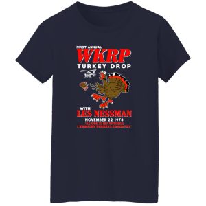 First Annual WKRP Turkey Drop With Les Nessman T-Shirts, Long Sleeve, Hoodies