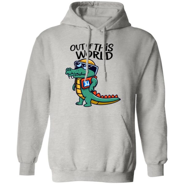 Cartoon Alligator Astronaut – Out of This World T Shirts, Hoodies, Long Sleeve