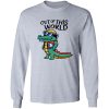 Cartoon Alligator Astronaut – Out of This World T Shirts, Hoodies, Long Sleeve