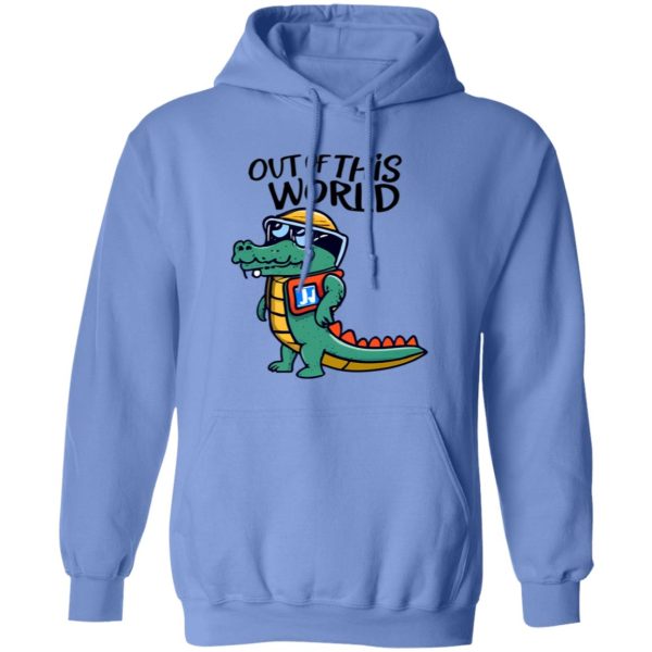 Cartoon Alligator Astronaut – Out of This World T Shirts, Hoodies, Long Sleeve