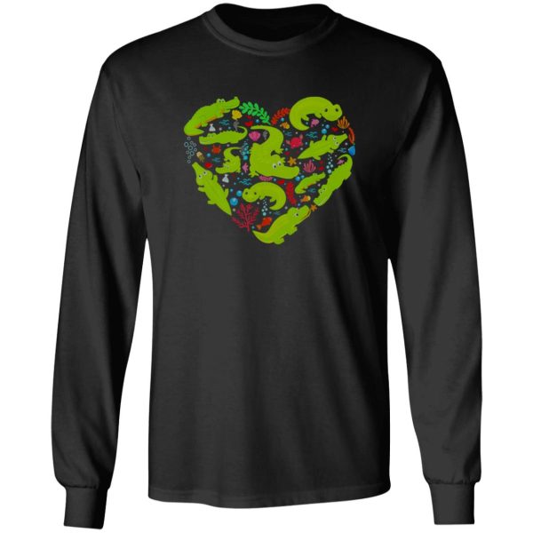 Alligator Heart Valentine T-Shirts, Long Sleeve, Hoodies