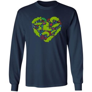 Alligator Heart Valentine T-Shirts, Long Sleeve, Hoodies