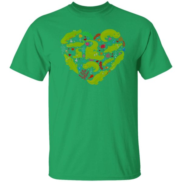 Alligator Heart Valentine T-Shirts, Long Sleeve, Hoodies